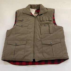 NEW‎ Vintage Ozark Trail Vest Mens Plaid Lined Lumberjack Fishing Outdoors Large
